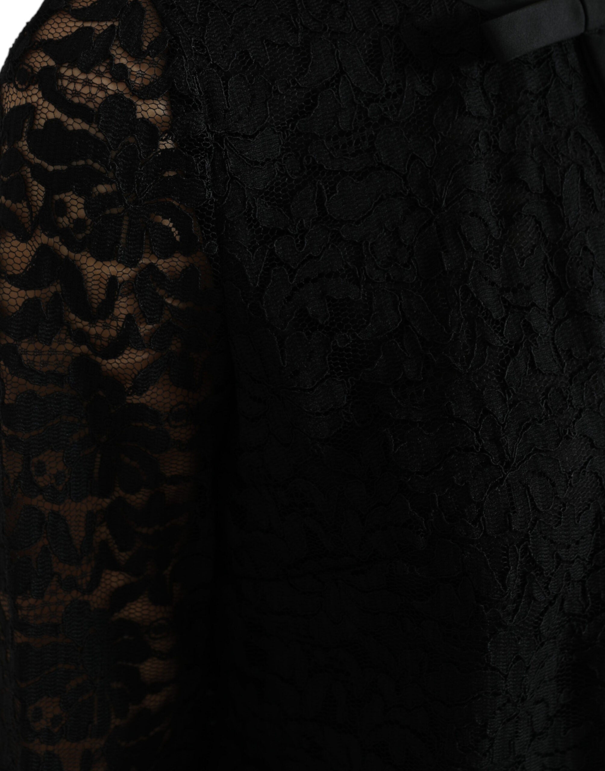 Dolce & Gabbana Black STAFF Blouse Floral Lace Nylon Top -   -  Dolce & Gabbana.