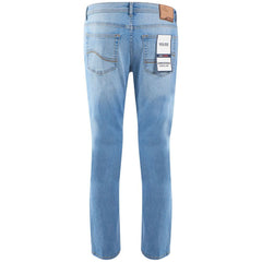 Yes Zee Light Blue Cotton Men Jeans -   -  Yes Zee.