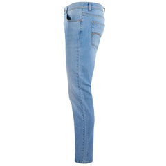 Yes Zee Light Blue Cotton Men Jeans -   -  Yes Zee.