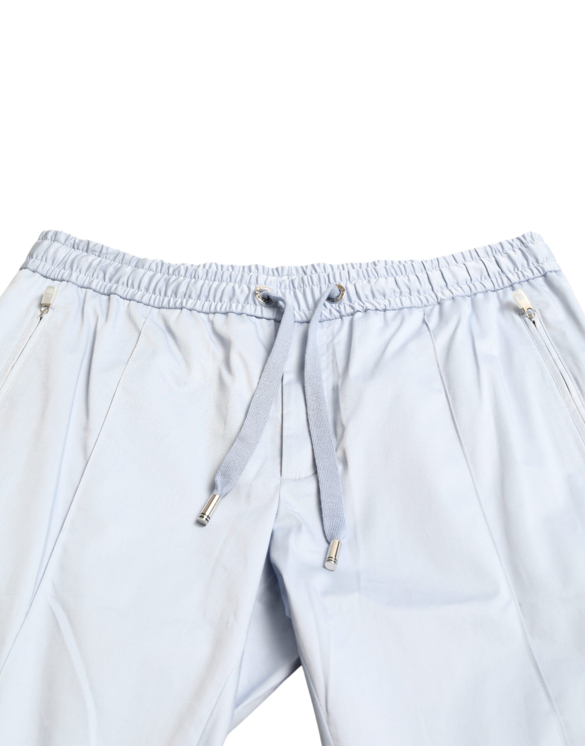 Dolce & Gabbana Light Blue Cotton Stretch Jogger Pants -   -  Dolce & Gabbana.