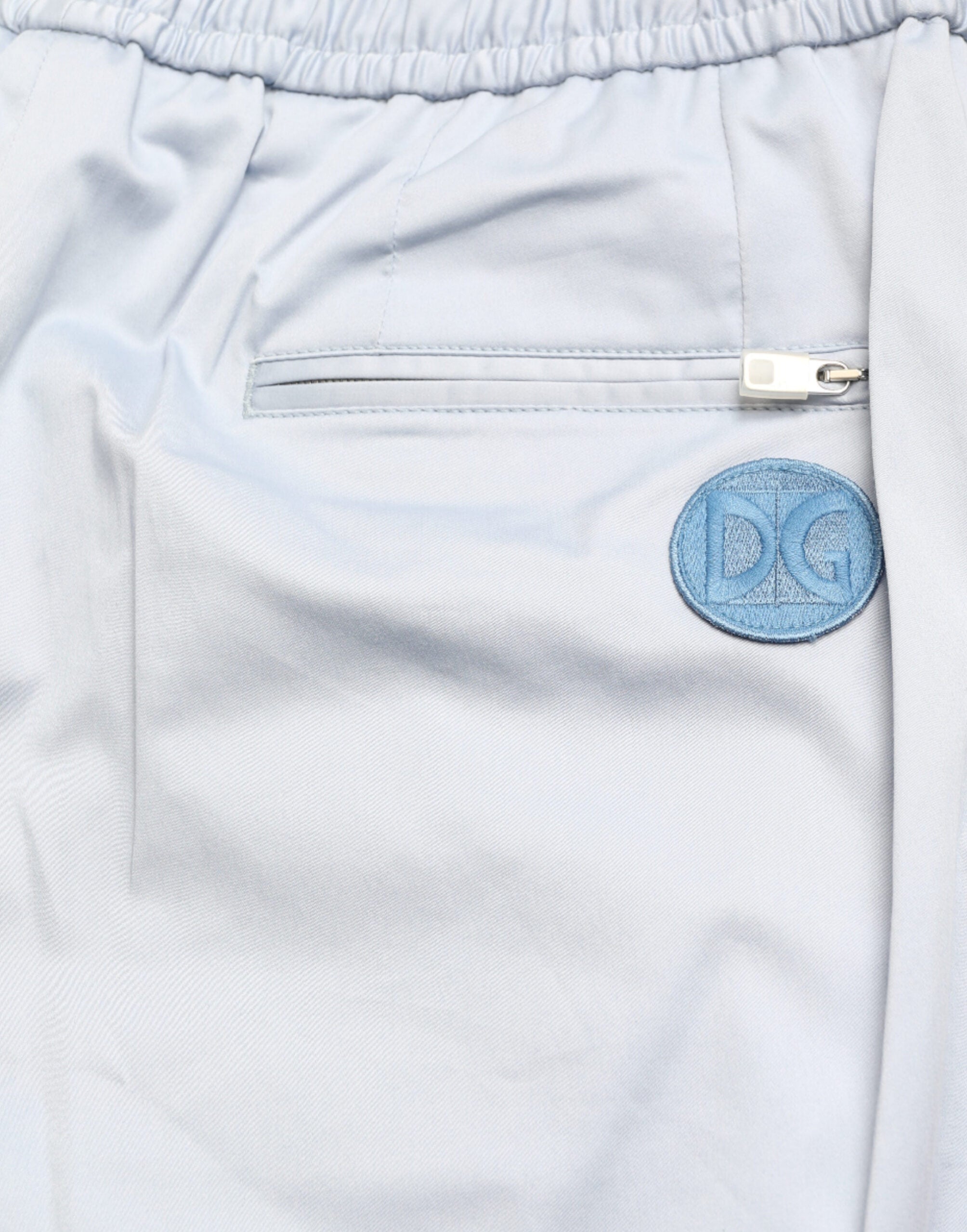 Dolce & Gabbana Light Blue Cotton Stretch Jogger Pants -   -  Dolce & Gabbana.