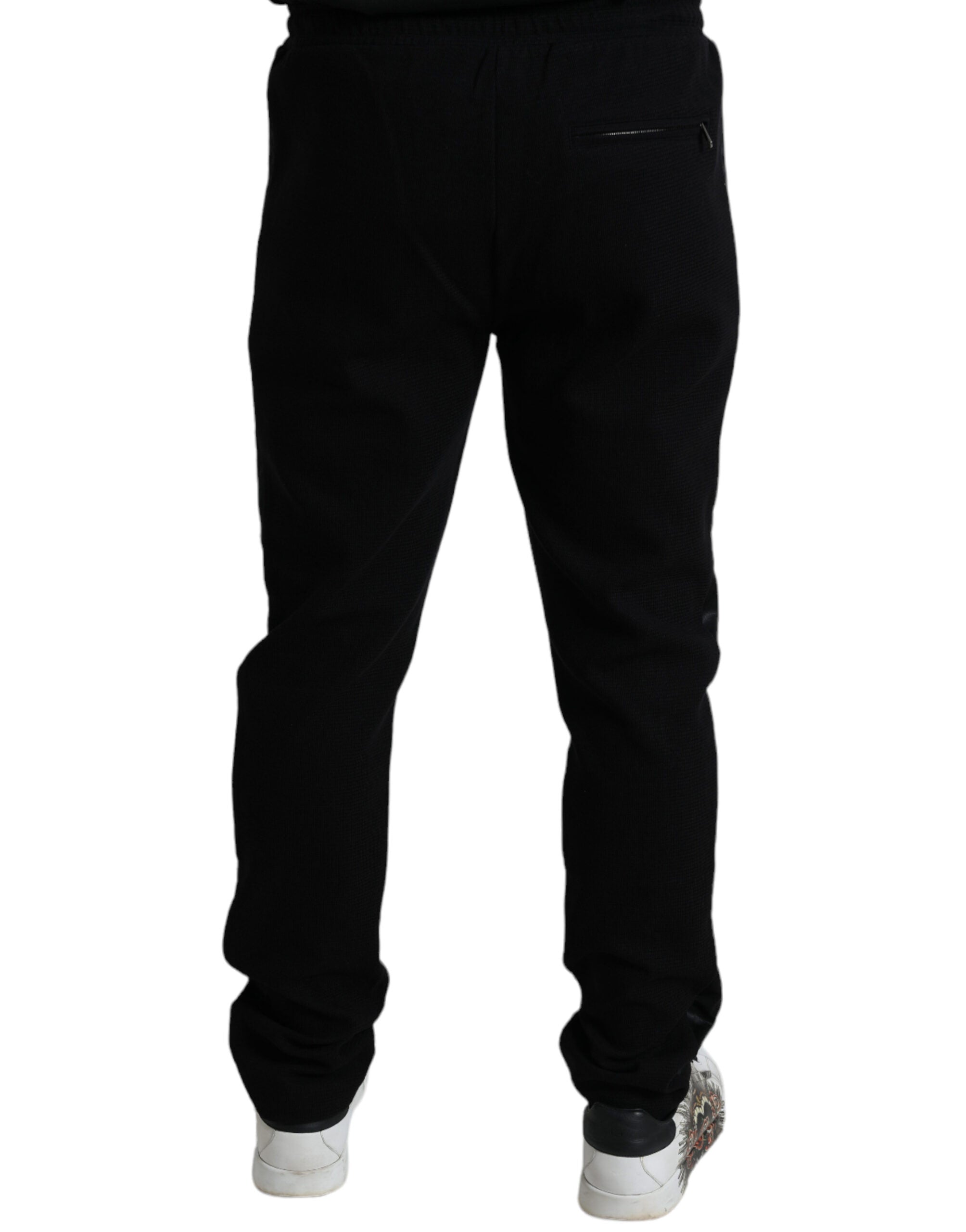 Dolce & Gabbana Black Cotton Skinny Jogger Sweatpants Pants -   -  Dolce & Gabbana.