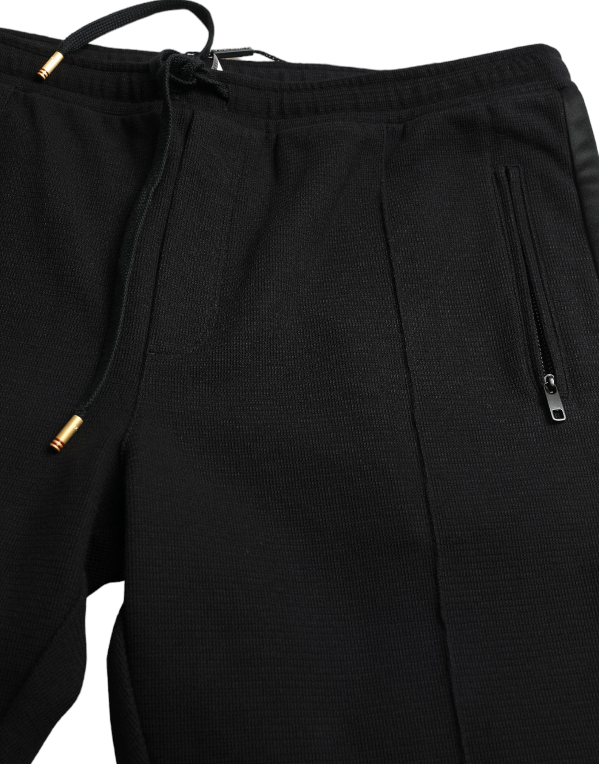 Dolce & Gabbana Black Cotton Skinny Jogger Sweatpants Pants -   -  Dolce & Gabbana.