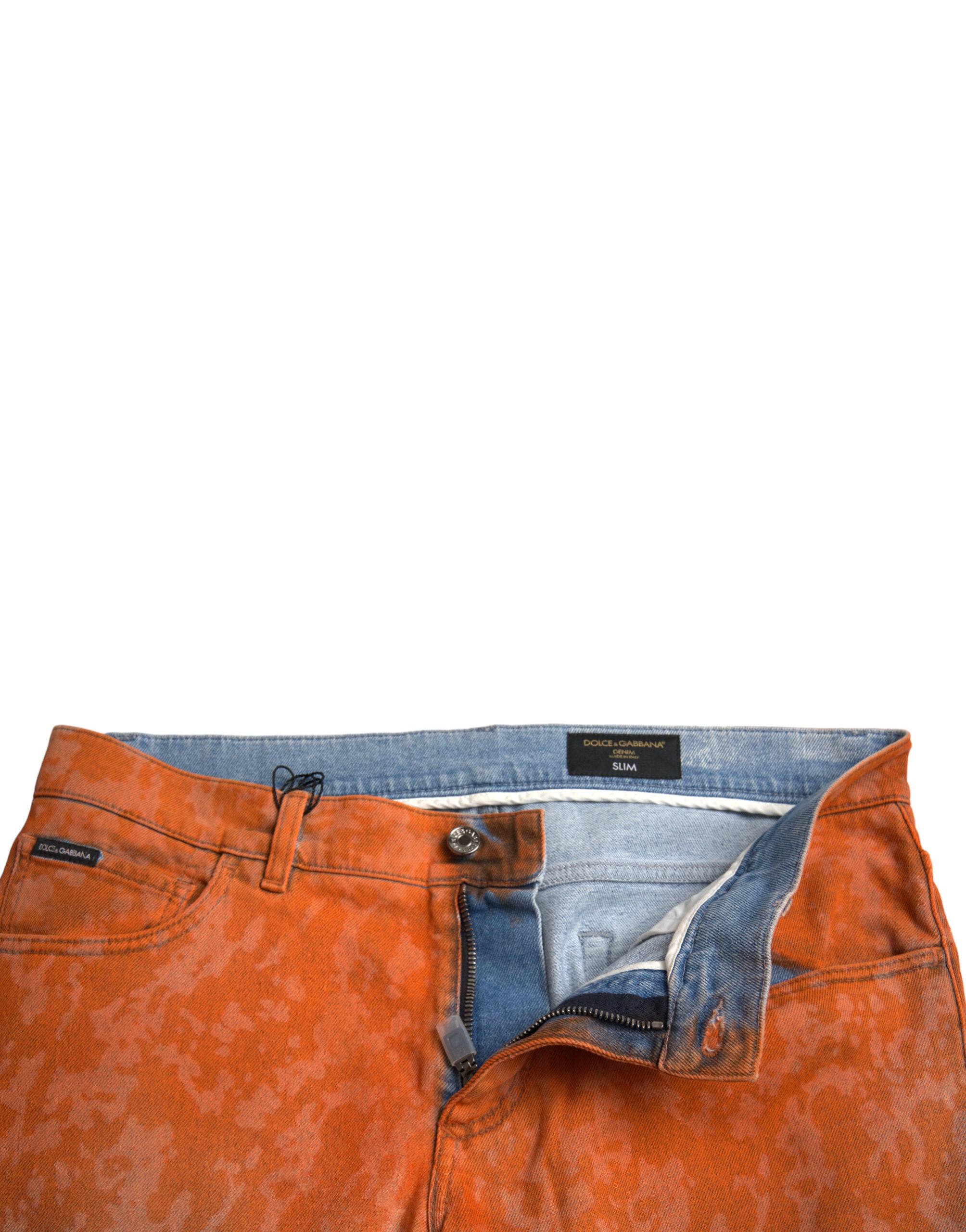 Dolce & Gabbana Multicolor Ombre Cotton Slim Fit Denim Jeans -   -  Dolce & Gabbana.