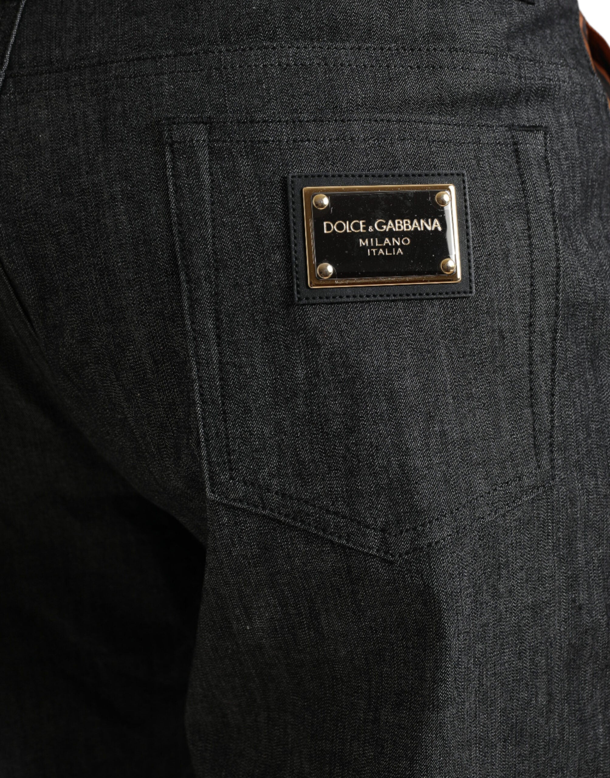 Dolce & Gabbana Multicolor Tiger Cotton Loose Denim Jeans -   -  Dolce & Gabbana.
