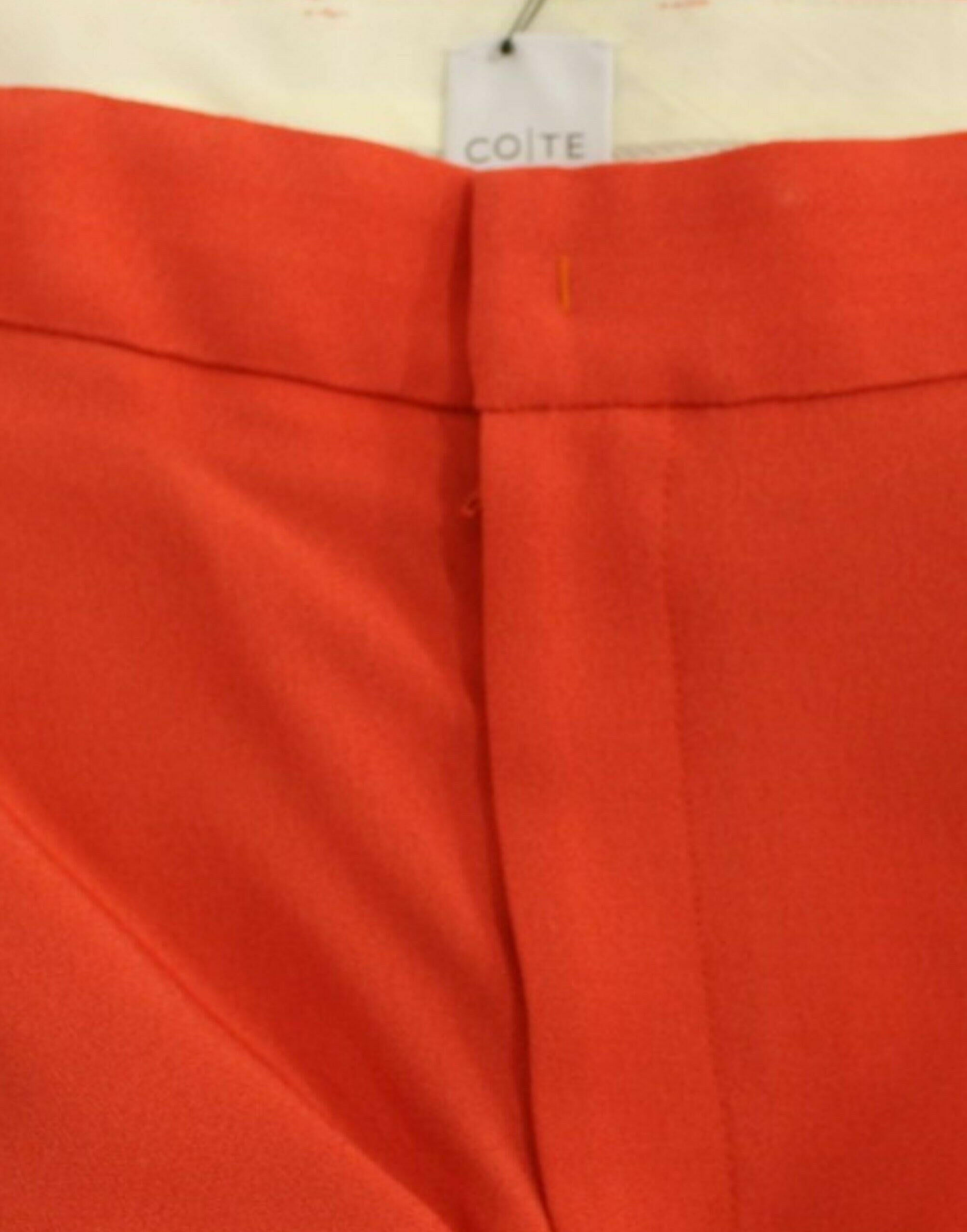 CO|TE Orange boyfriend stretch pants -   -  CO|TE.