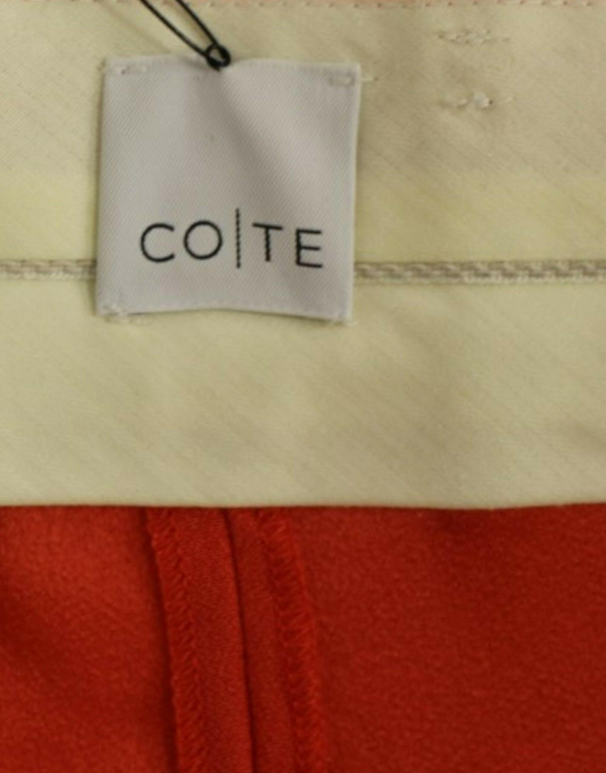 CO|TE Orange boyfriend stretch pants -   -  CO|TE.