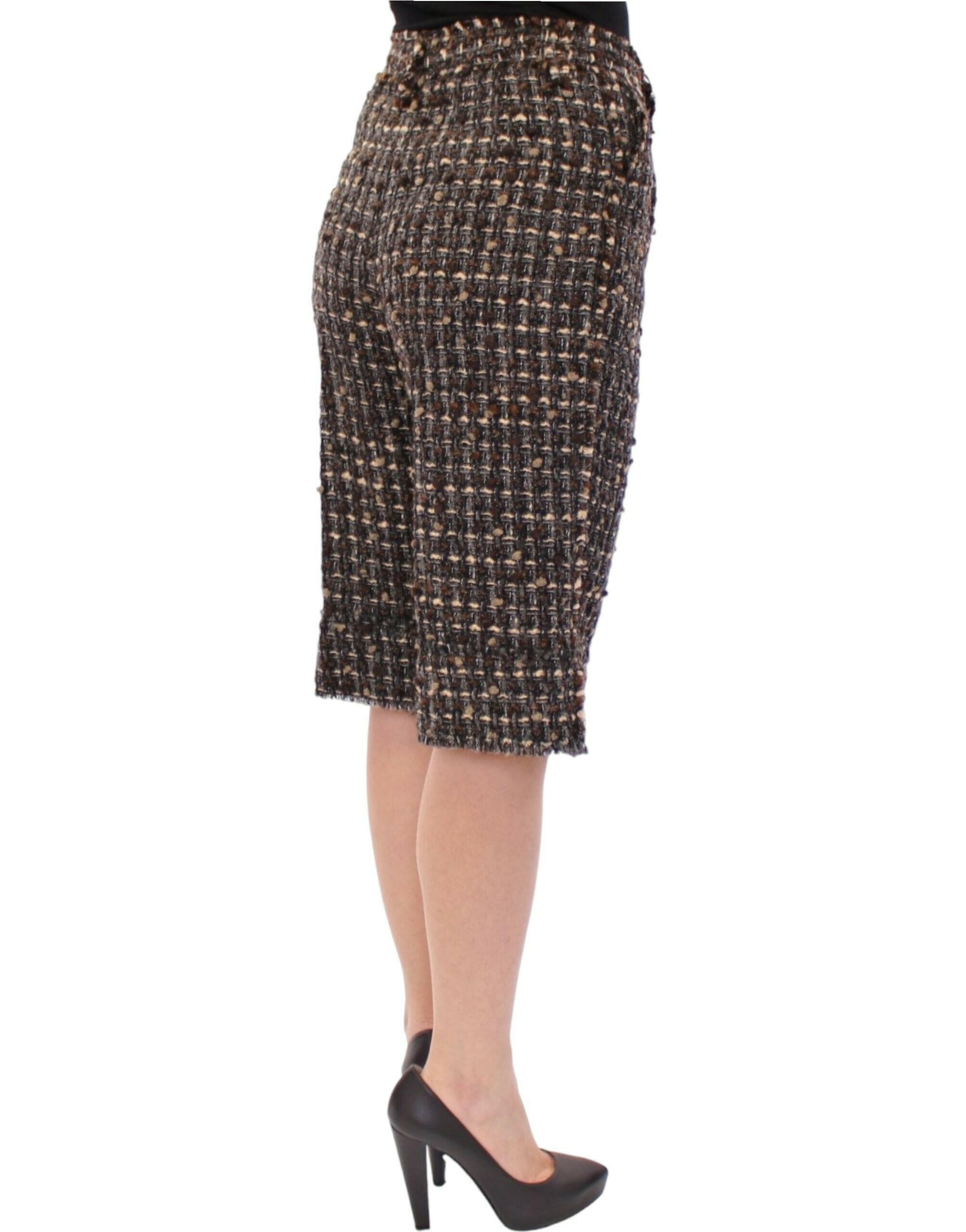 Dolce & Gabbana Multicolor wool shorts pants -   -  Dolce & Gabbana.