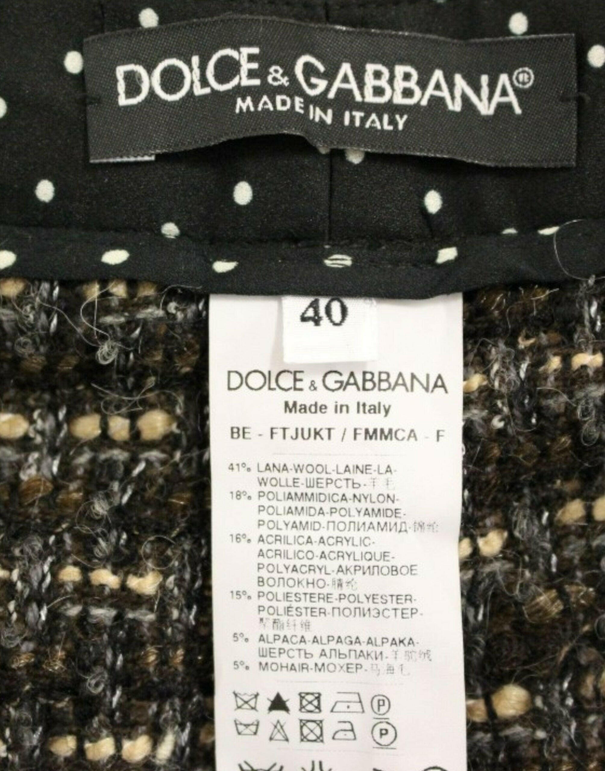 Dolce & Gabbana Multicolor wool shorts pants -   -  Dolce & Gabbana.