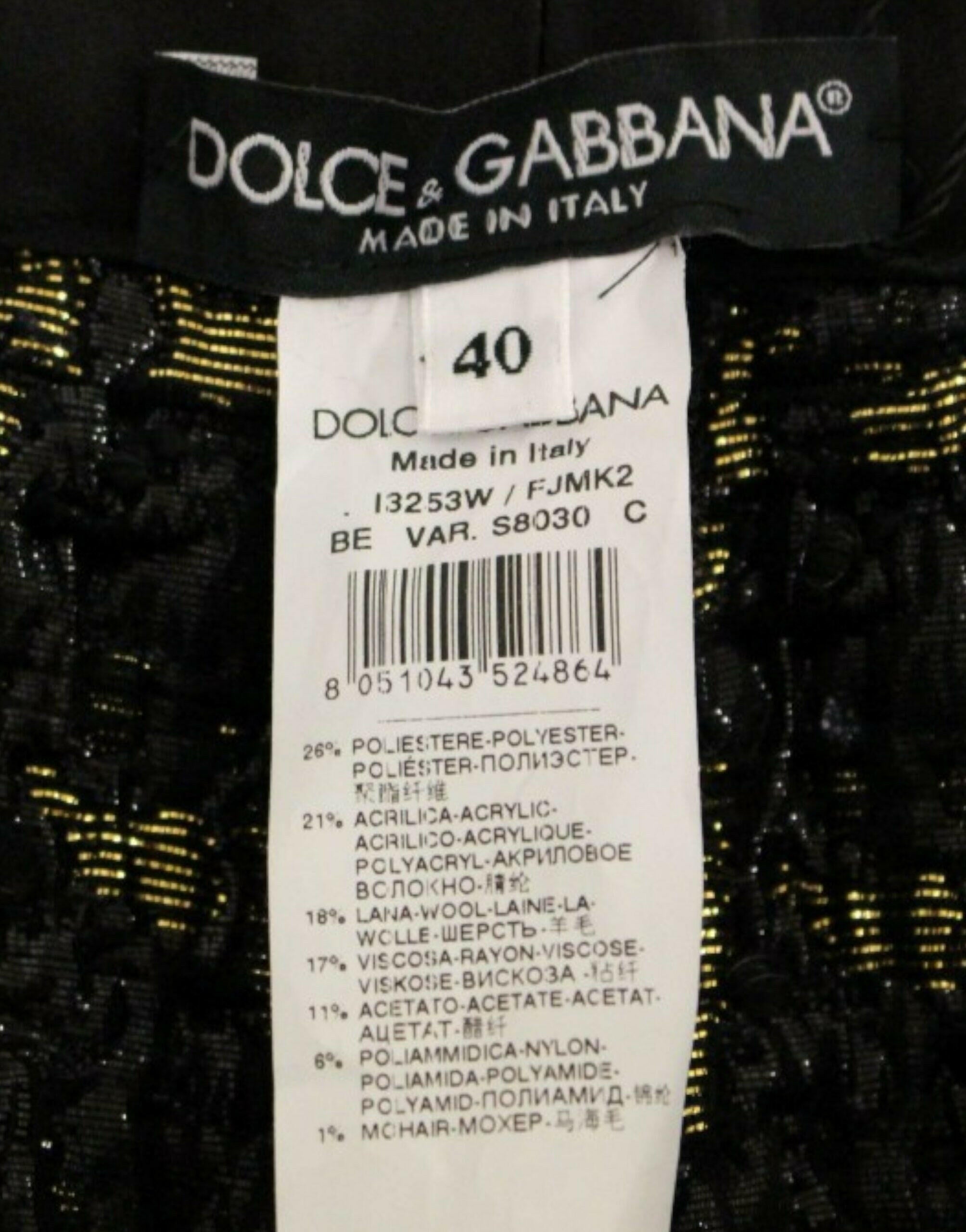 Dolce & Gabbana Black fabric shorts pants -   -  Dolce & Gabbana.