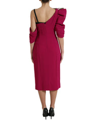Dolce & Gabbana Purple Flower Embellished One Shoulder Dress -   -  Dolce & Gabbana.