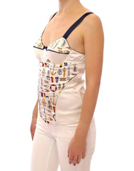 Dolce & Gabbana White sailor motive tank top -   -  Dolce & Gabbana.