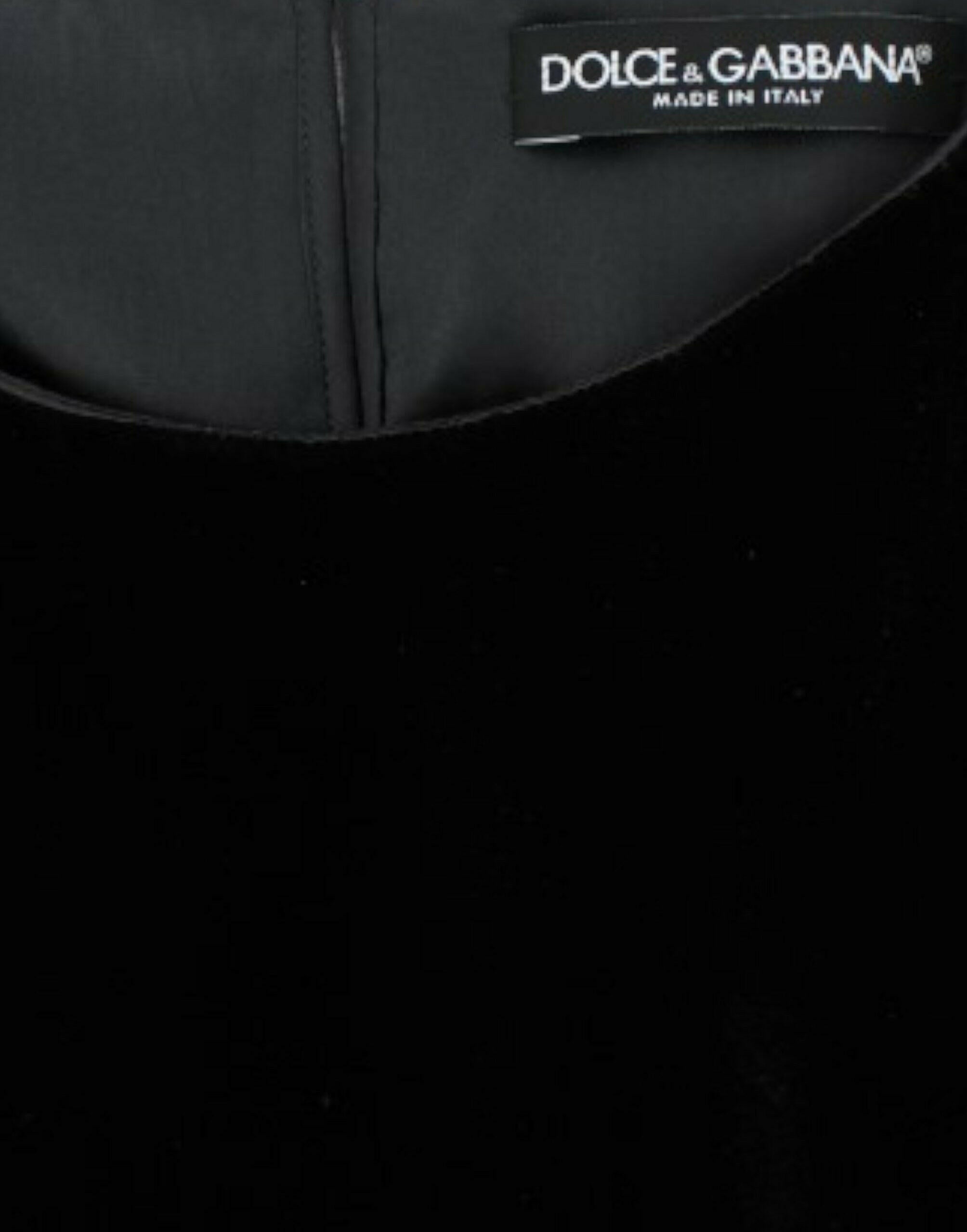 Dolce & Gabbana Black velvet shortsleeved blouse -   -  Dolce & Gabbana.