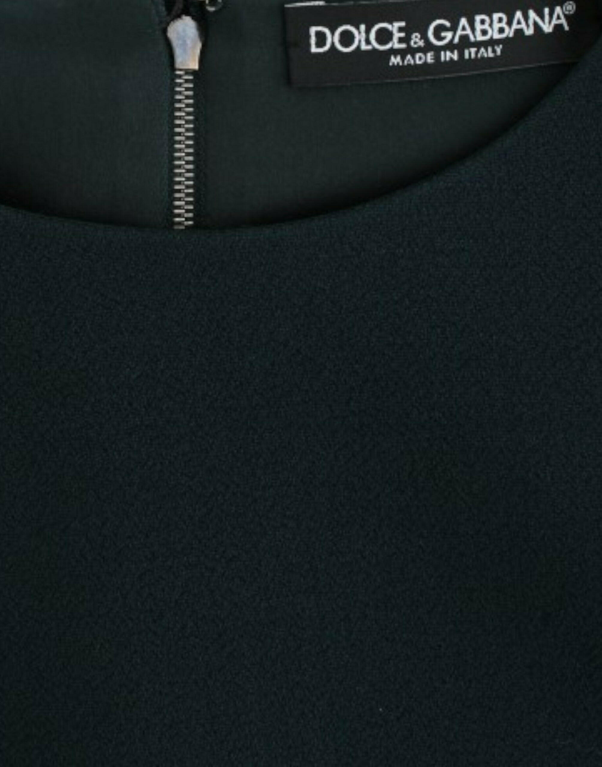 Dolce & Gabbana Green 3/4 sleeve wool blouse -   -  Dolce & Gabbana.