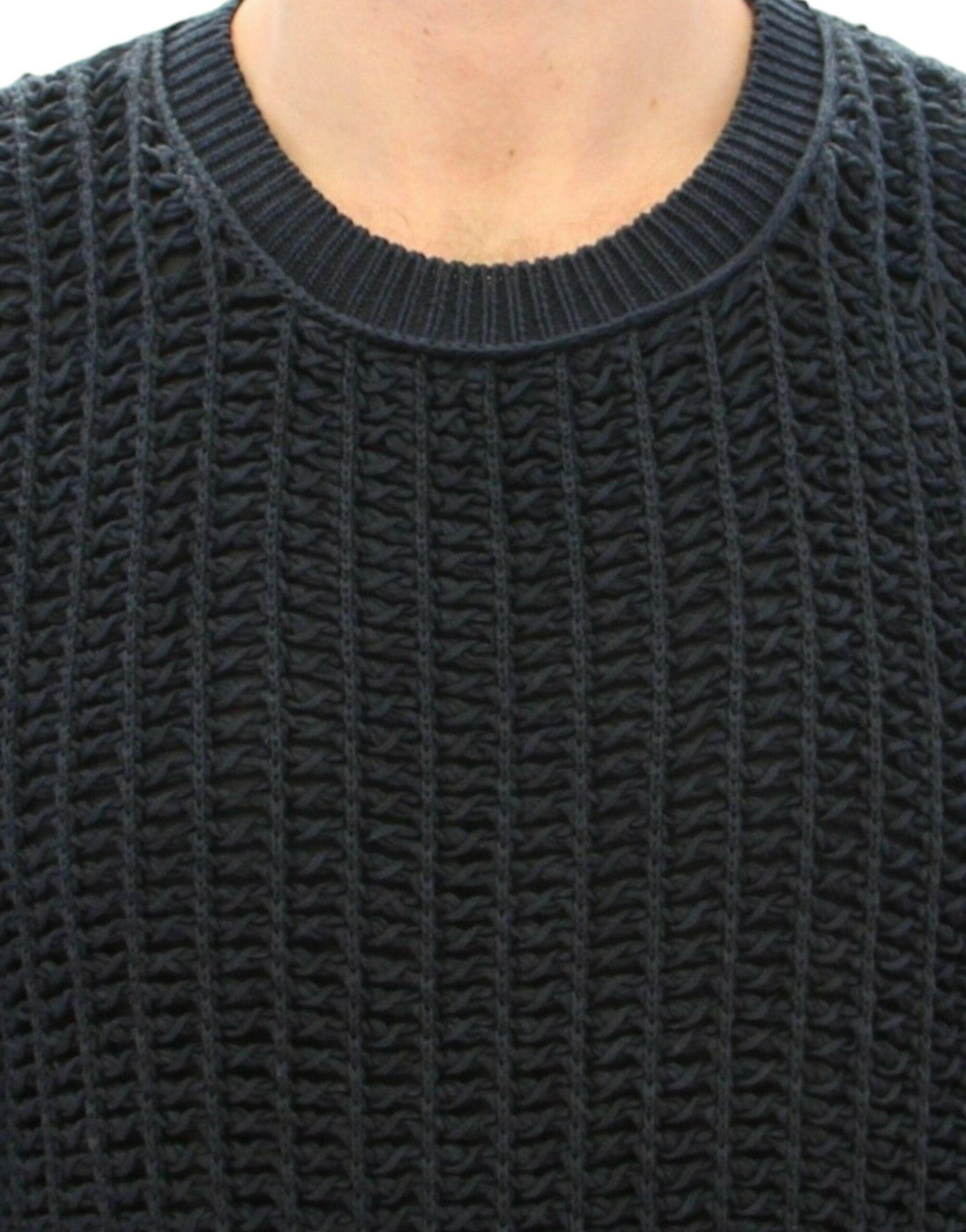 Dolce & Gabbana Blue Runway Netz Pullover Netted Sweater -   -  Dolce & Gabbana.