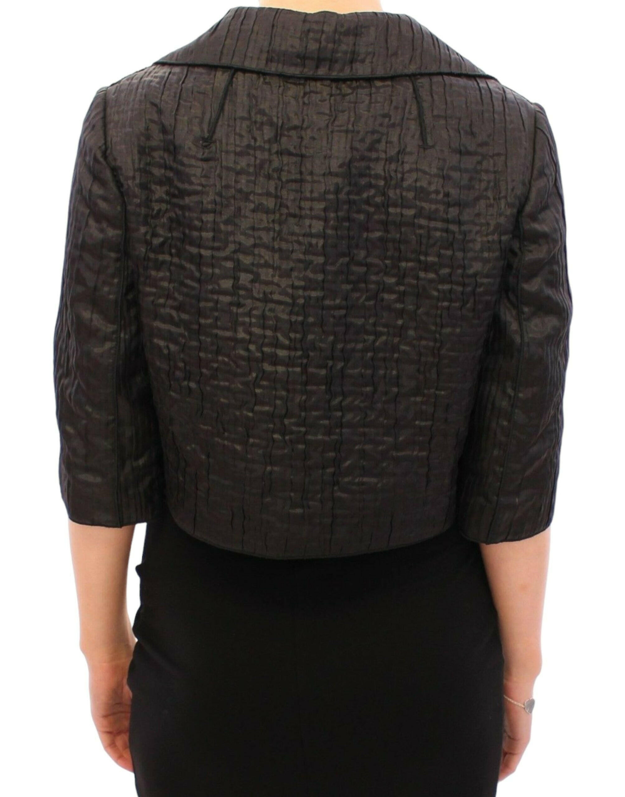 Dolce & Gabbana Black Short Bolero Shrug Jacket Coat -   -  Dolce & Gabbana.