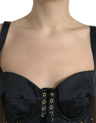 Dolce & Gabbana Black Bustier Corset Lace Bodycon Midi Dress -   -  Dolce & Gabbana.