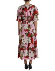 Dolce & Gabbana Multicolor Floral Crystal Embellished A-line Dress -   -  Dolce & Gabbana.