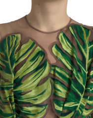 Dolce & Gabbana Green Banana Leaf Sleeveless Long Maxi Dress -   -  Dolce & Gabbana.