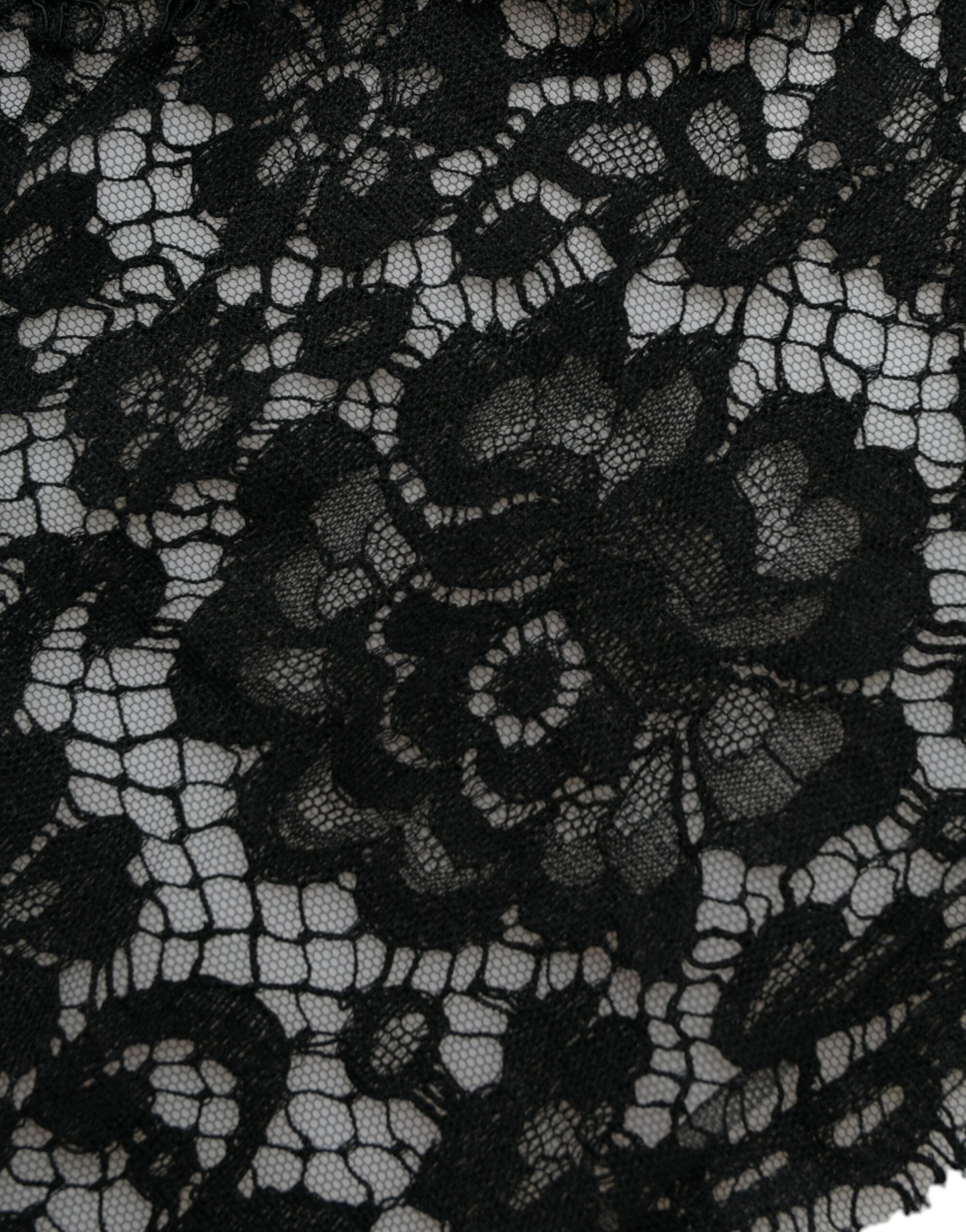 Dolce & Gabbana Black Lace Crystal Embellished Sheath Dress -   -  Dolce & Gabbana.