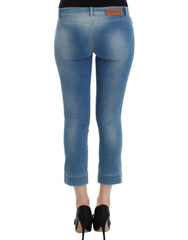 Ermanno Scervino Beachwear Blue Jeans Capri Pants Cropped -   -  Ermanno Scervino.