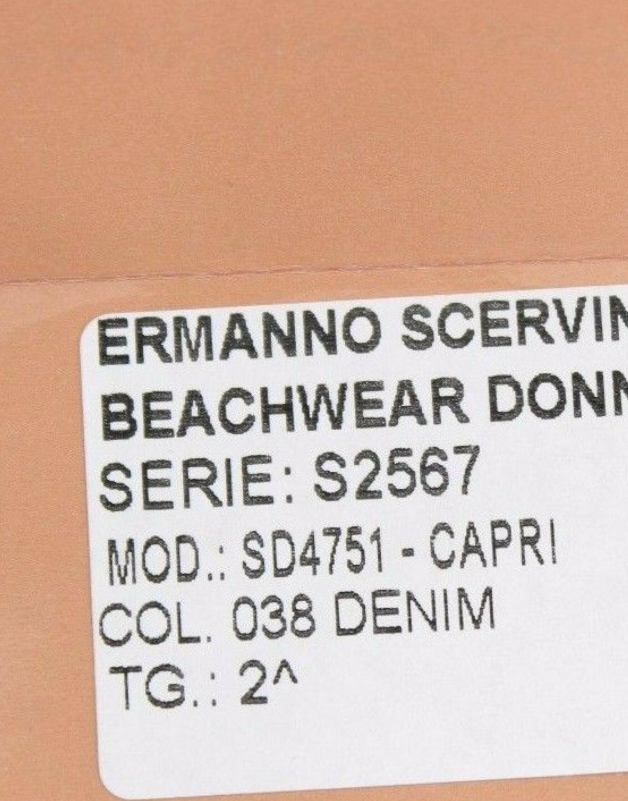 Ermanno Scervino Beachwear Blue Jeans Capri Pants Cropped -   -  Ermanno Scervino.