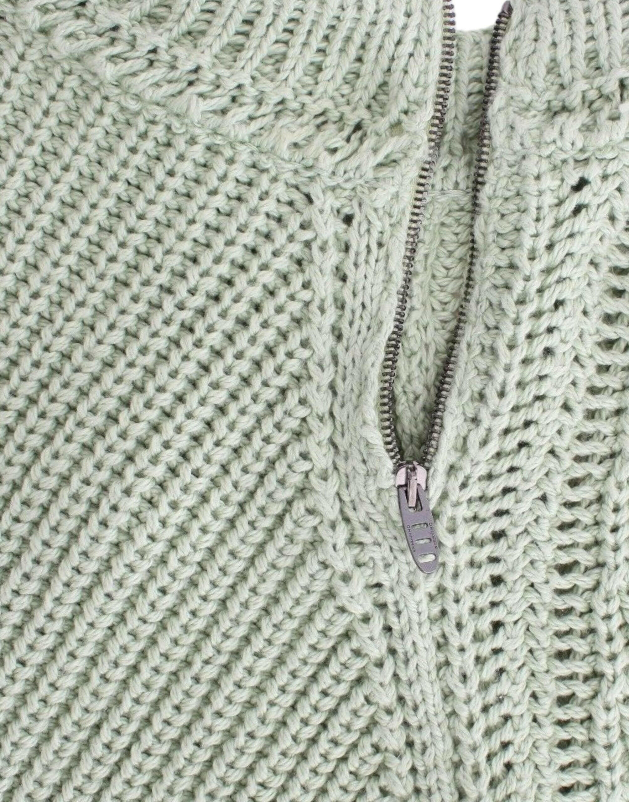 Ermanno Scervino Green Cropped Knit Sweater Knitted Jumper -   -  Ermanno Scervino.