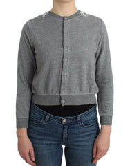 Ermanno Scervino Lingerie Gray Lace Sweater Cardigan Top -   -  Ermanno Scervino.