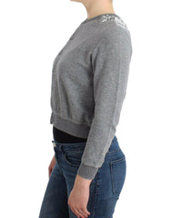 Ermanno Scervino Lingerie Gray Lace Sweater Cardigan Top -   -  Ermanno Scervino.