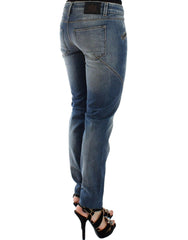 Ermanno Scervino Blue Slim Jeans Denim Pants Straight Stretch -   -  Ermanno Scervino.