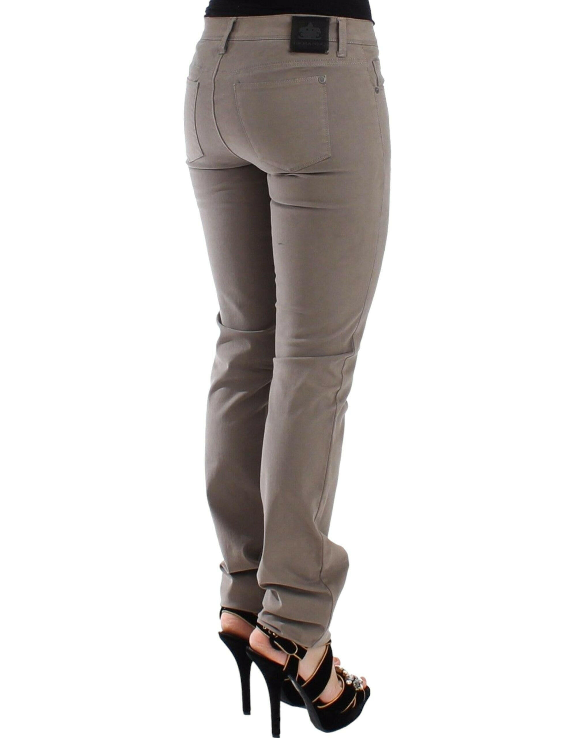 Ermanno Scervino Taupe Beige Slim Jeans Denim Pants Skinny -   -  Ermanno Scervino.