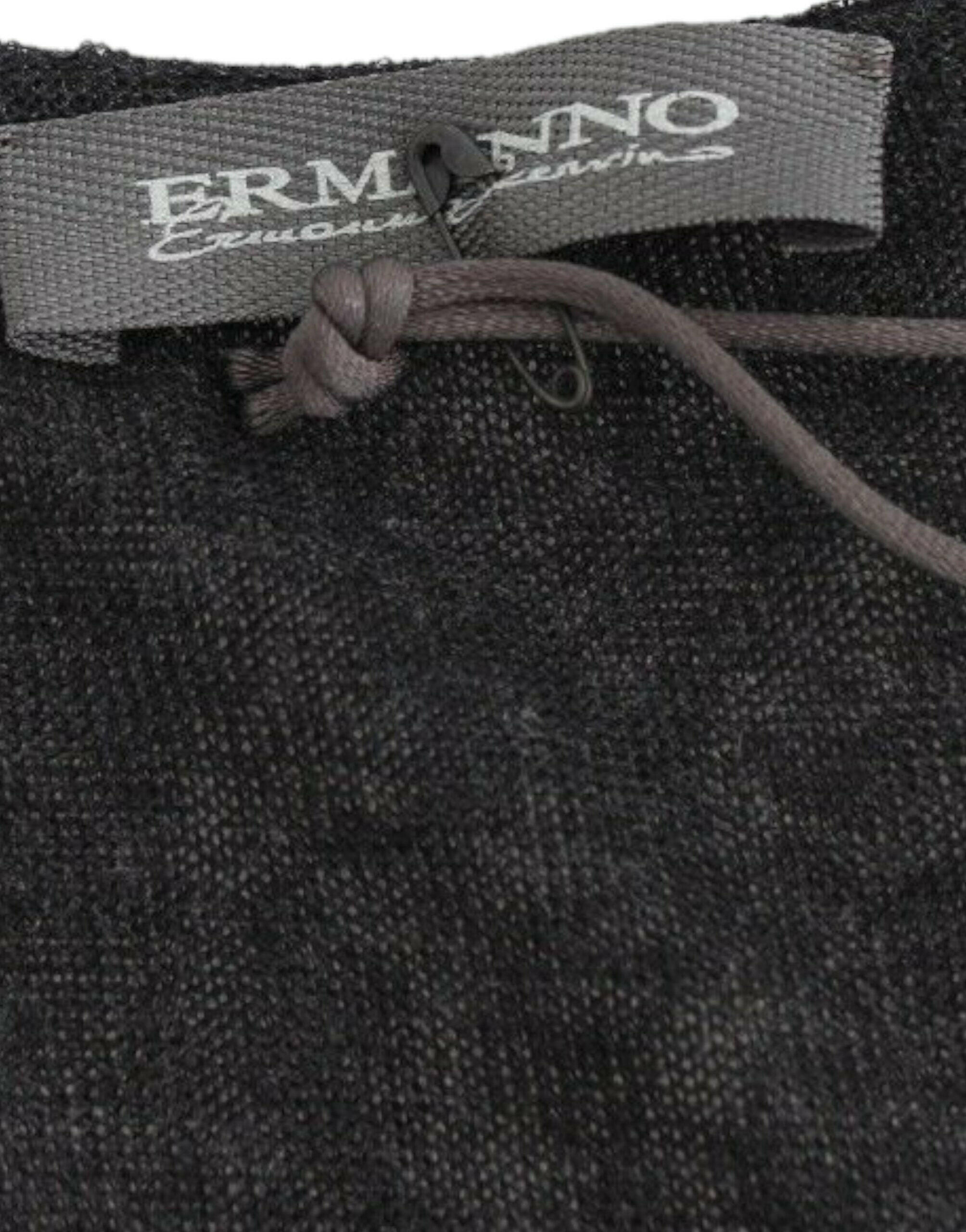 Ermanno Scervino Black Wool Blend Stretch Long Sleeve Sweater -   -  Ermanno Scervino.