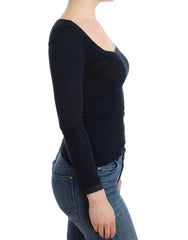 Ermanno Scervino Lingerie Blue Top Blouse Jumper Lace Rayon -   -  Ermanno Scervino.