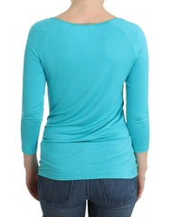 Ermanno Scervino Lingerie Blue Top Blouse Jumper Modal Solid -   -  Ermanno Scervino.