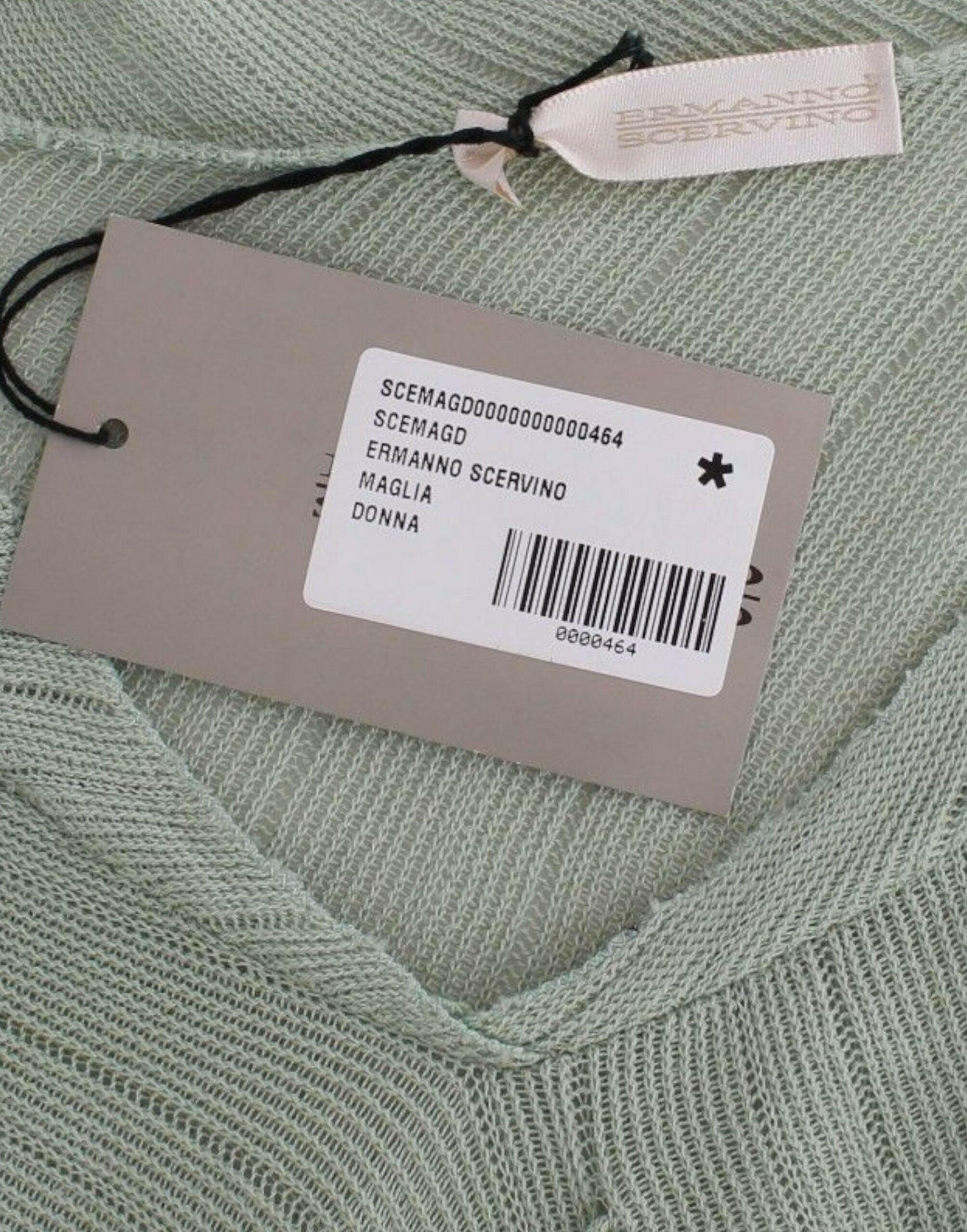 Ermanno Scervino Green Lightweight Knit Sweater Top Blouse -   -  Ermanno Scervino.