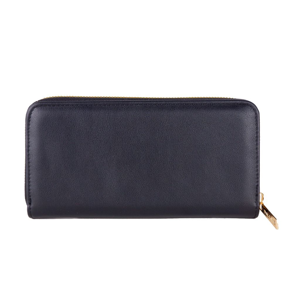 Baldinini Trend Chic Black Leather Zip Wallet -   -  Baldinini Trend.