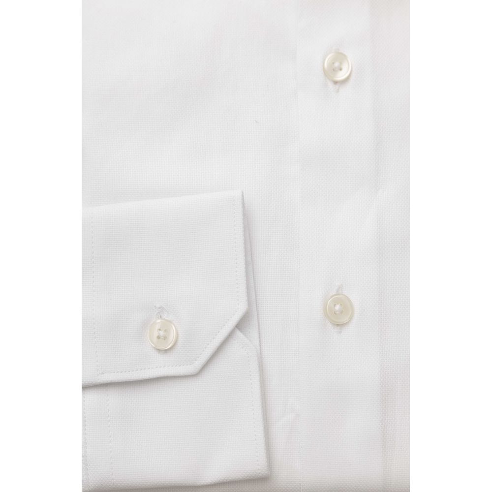 Bagutta White Cotton Men Shirt -   -  Bagutta.