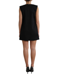 Dolce & Gabbana Black DG Logo Cotton Shift A-line Mini Dress -   -  Dolce & Gabbana.