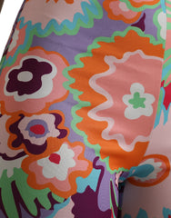 Dolce & Gabbana Multicolor Floral High Waist Leggings Pants -   -  Dolce & Gabbana.