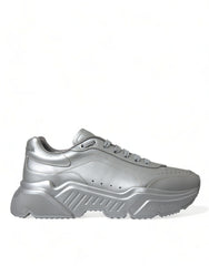 Dolce & Gabbana Silver DAYMASTER Leather Men Casual Sneakers Shoes -   -  Dolce & Gabbana.