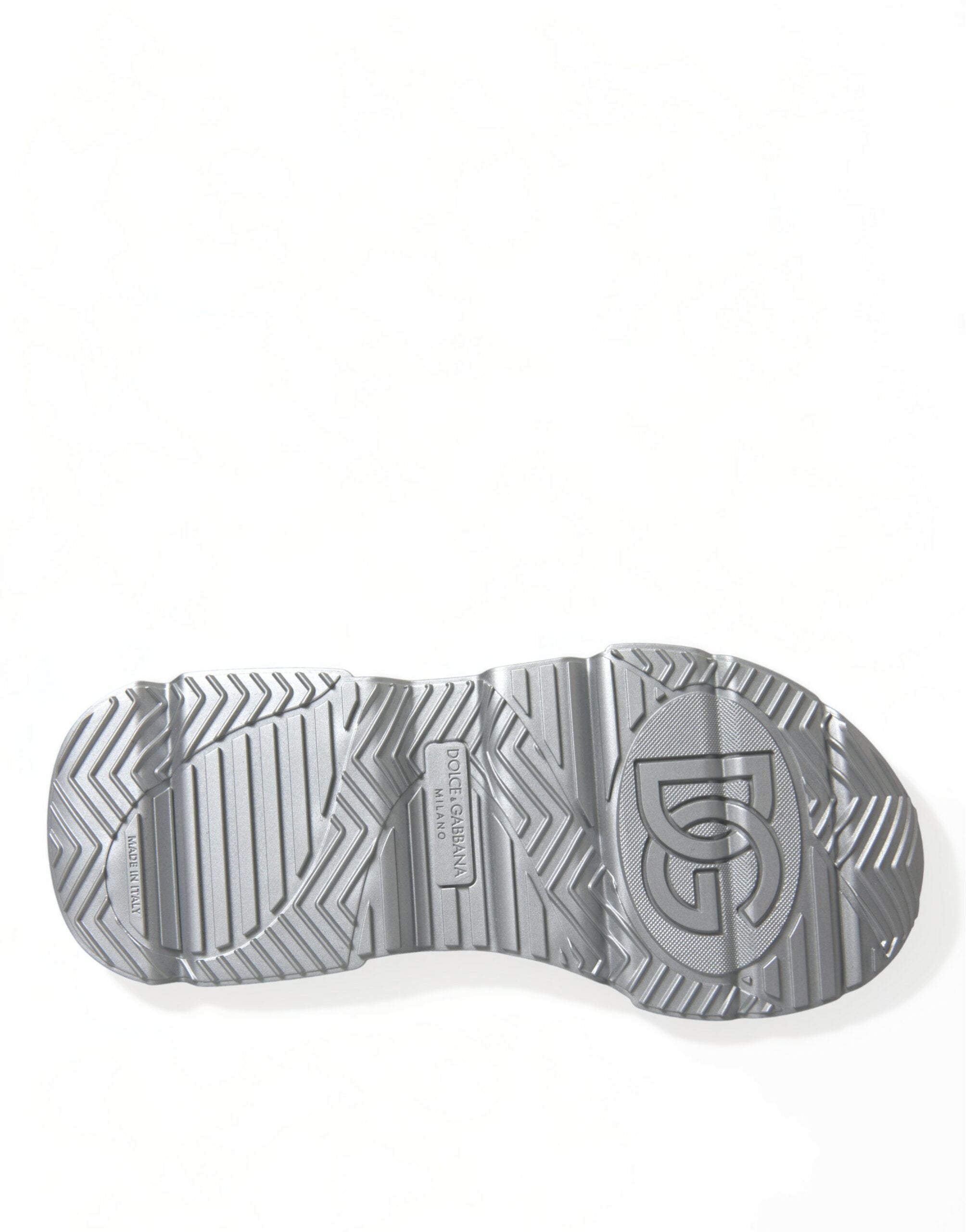Dolce & Gabbana Silver DAYMASTER Leather Men Casual Sneakers Shoes -   -  Dolce & Gabbana.