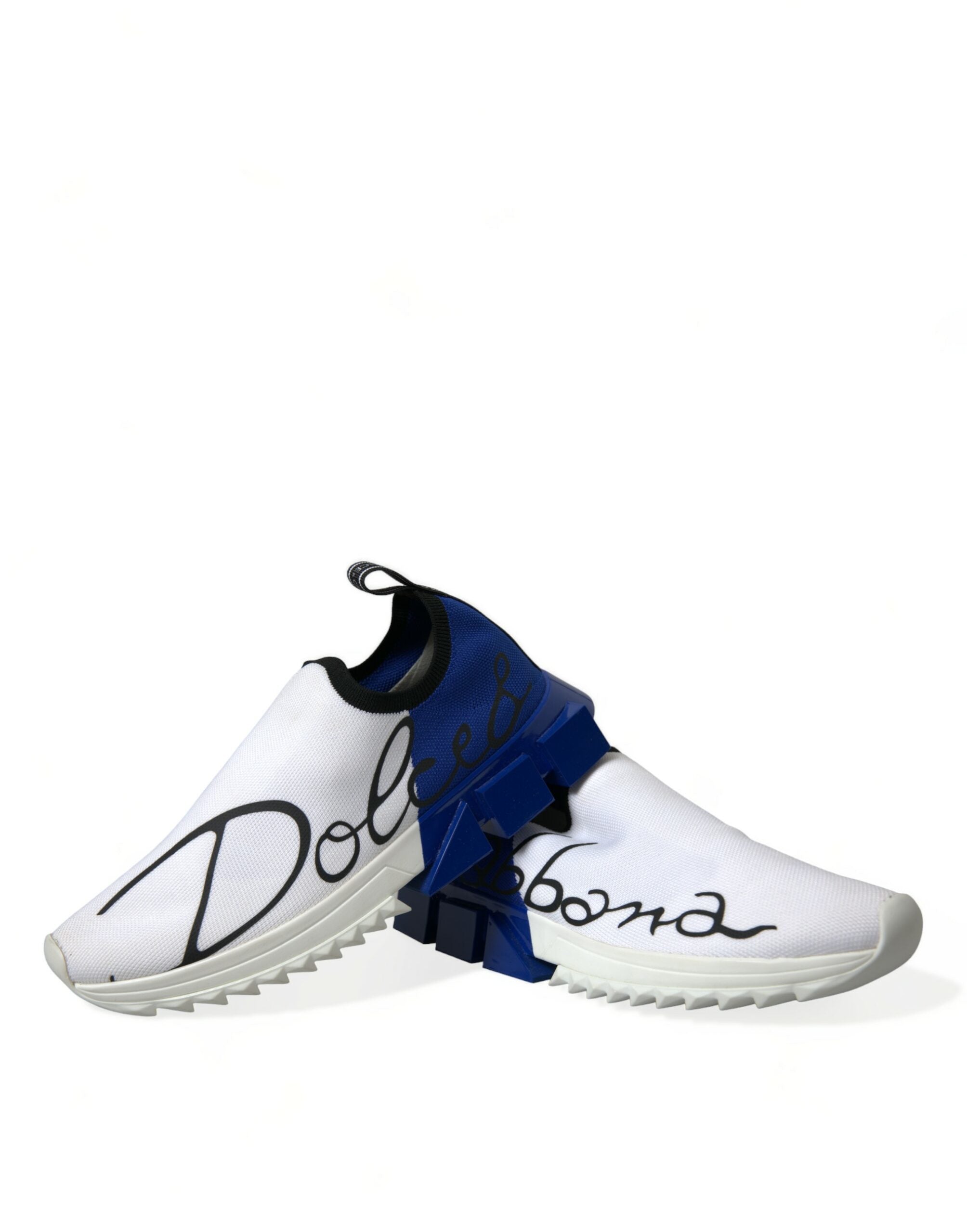 Dolce & Gabbana White Blue Sorrento Low Top Men Casual Sneakers Shoes -   -  Dolce & Gabbana.