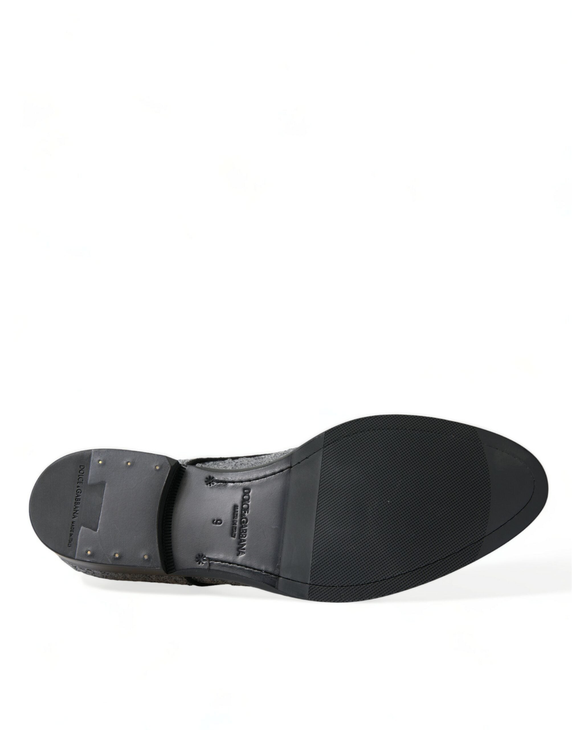 Dolce & Gabbana Silver Sequined Lace Up Men Derby Dress Shoes -   -  Dolce & Gabbana.
