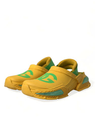 Dolce & Gabbana Yellow Green Rubber Clogs Men Slippers Men Shoes -   -  Dolce & Gabbana.
