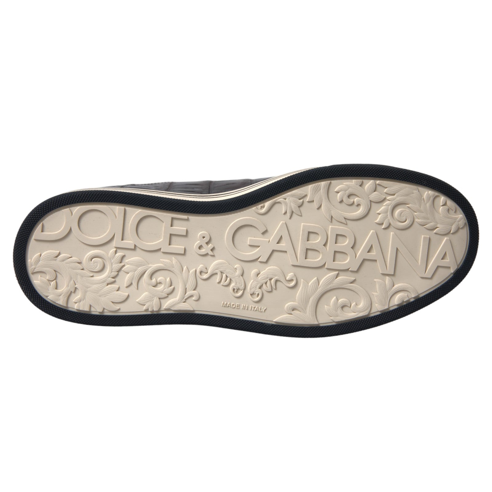Dolce & Gabbana Brown Croc Exotic Leather Men Casual Sneakers Shoes -   -  Dolce & Gabbana.