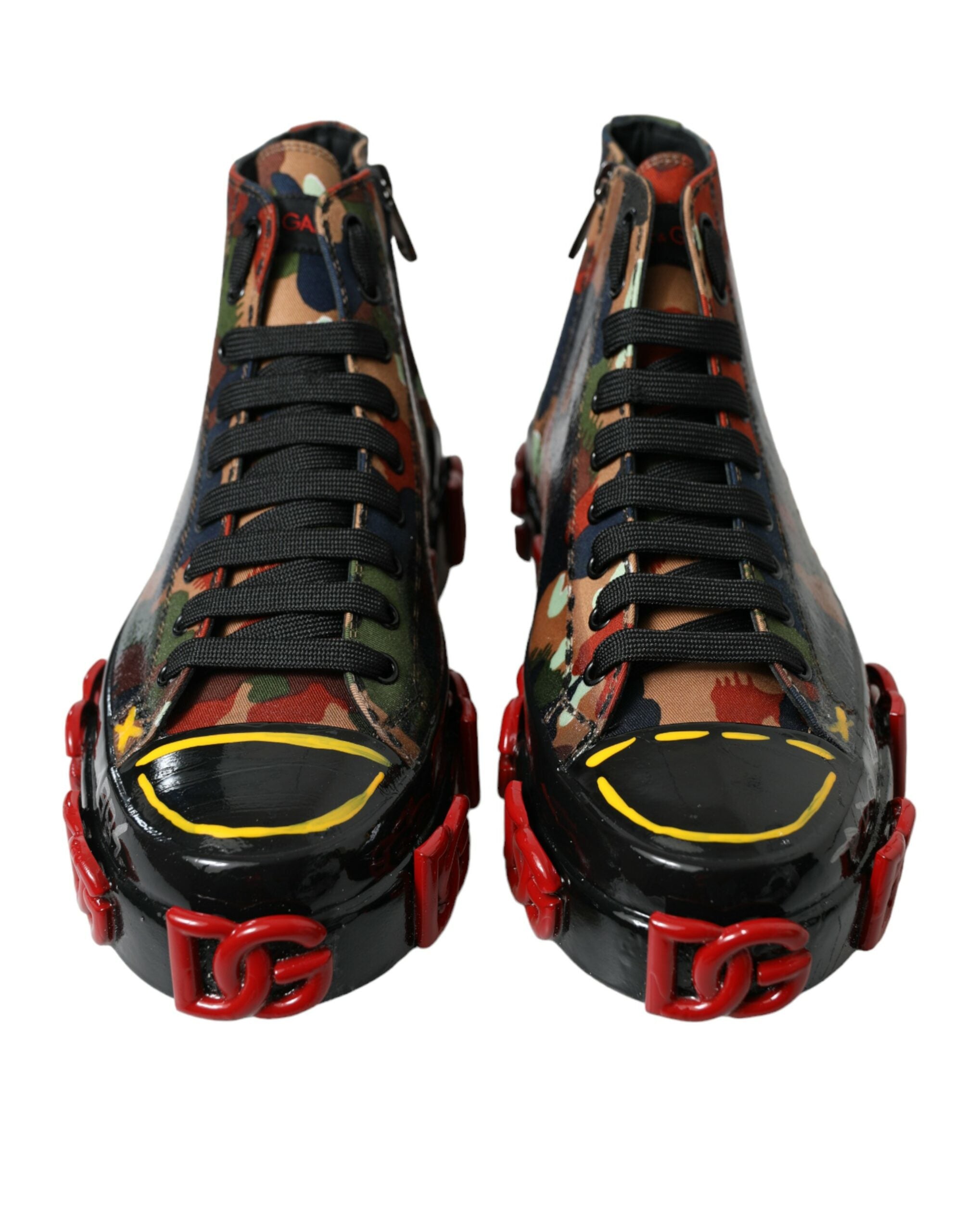 Dolce & Gabbana Multicolor Camouflage High Top Men Sneakers Shoes -   -  Dolce & Gabbana.