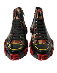 Dolce & Gabbana Multicolor Camouflage High Top Men Sneakers Shoes -   -  Dolce & Gabbana.
