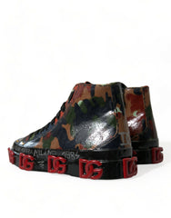 Dolce & Gabbana Multicolor Camouflage High Top Men Sneakers Shoes -   -  Dolce & Gabbana.