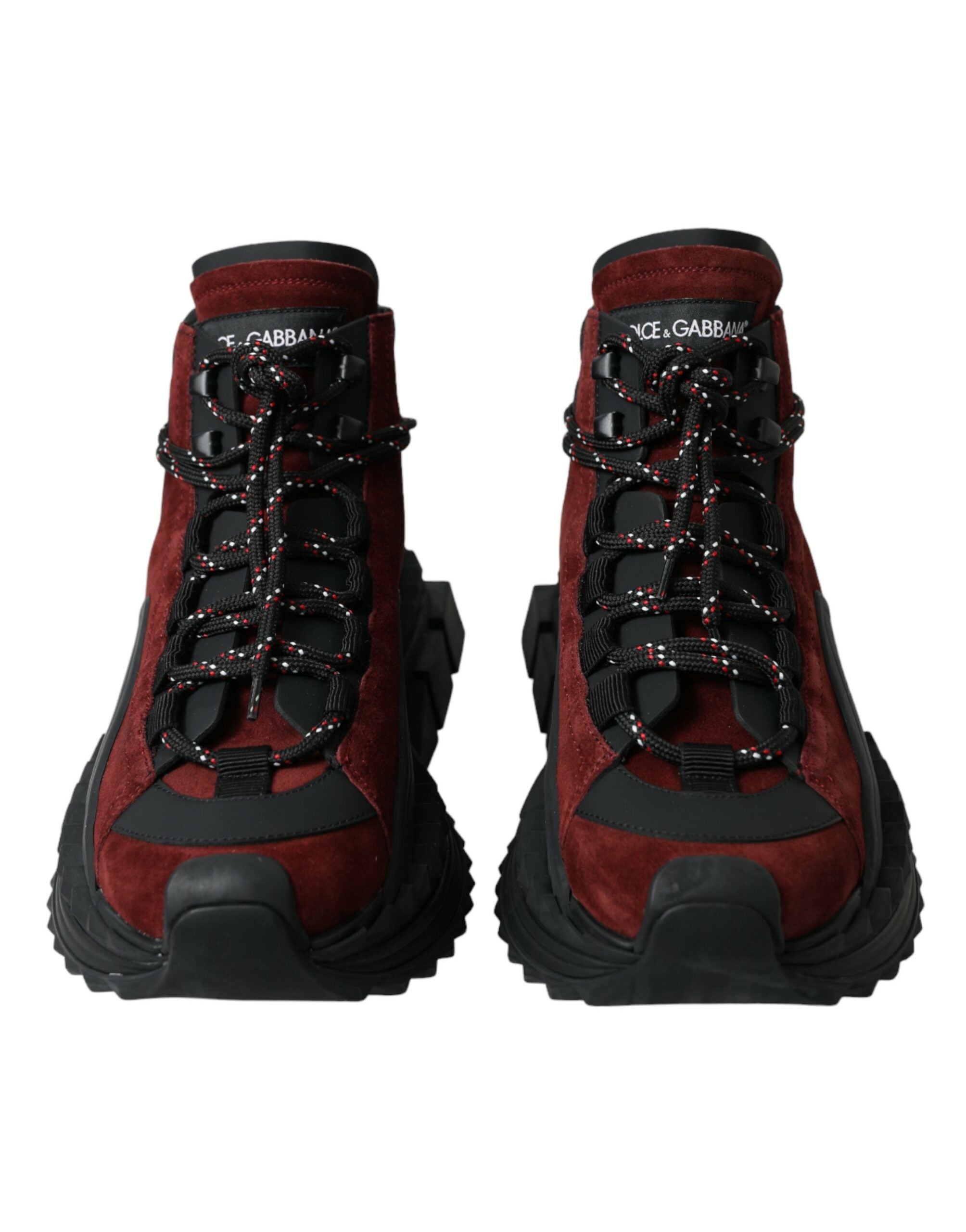 Dolce & Gabbana Burgundy Super King High Top Men Sneakers Shoes -   -  Dolce & Gabbana.