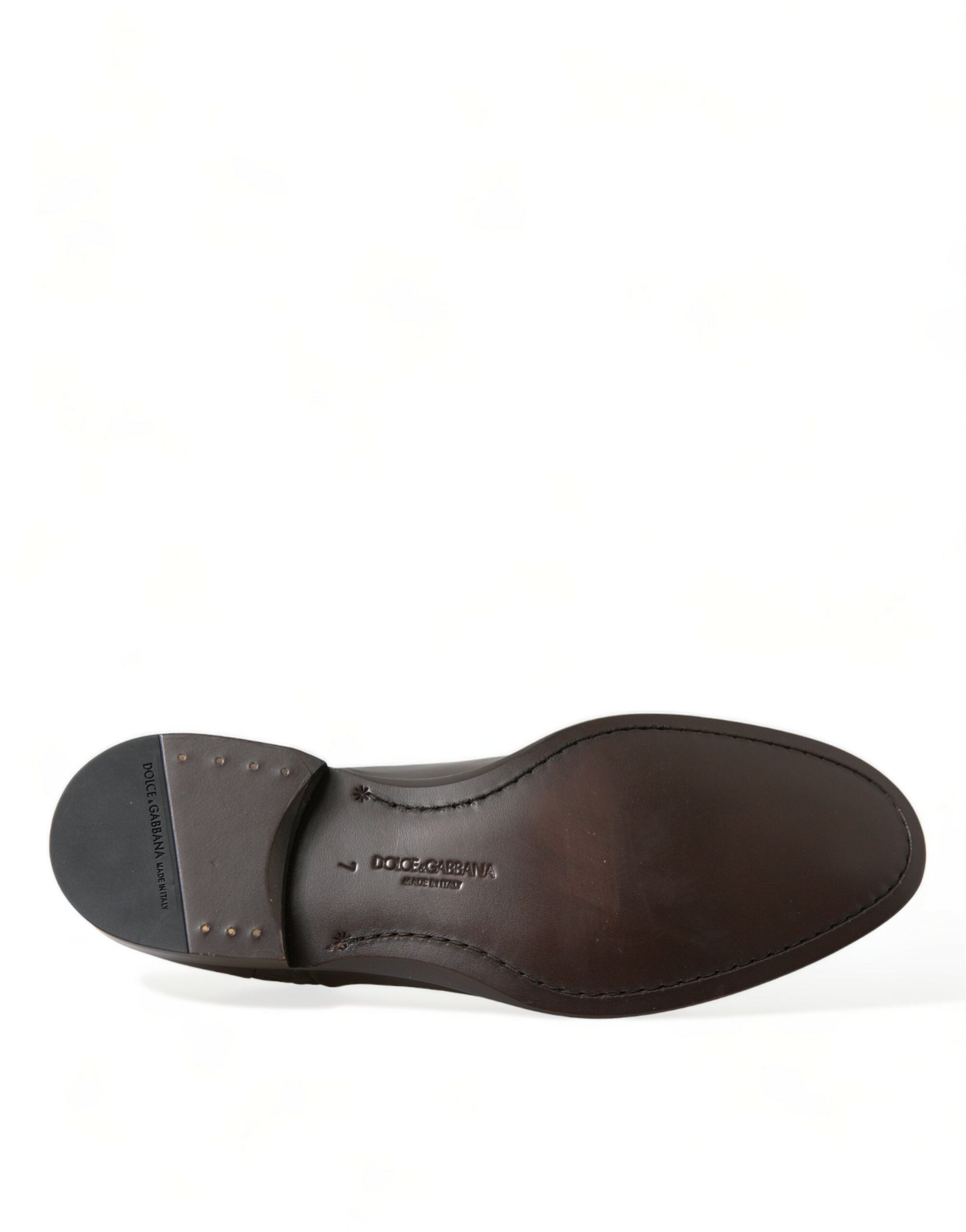 Dolce & Gabbana Brown Exotic Leather Lace Up Oxford Dress Shoes -   -  Dolce & Gabbana.
